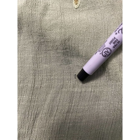 Fig & Flower 2X Anthropology Long Green Multicolor Floral Embroidered Roll Tab - Picture 9 of 9